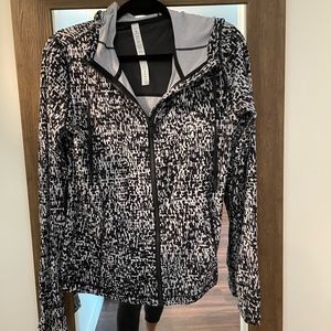 Lululemon Black White Define Jacket Size 12